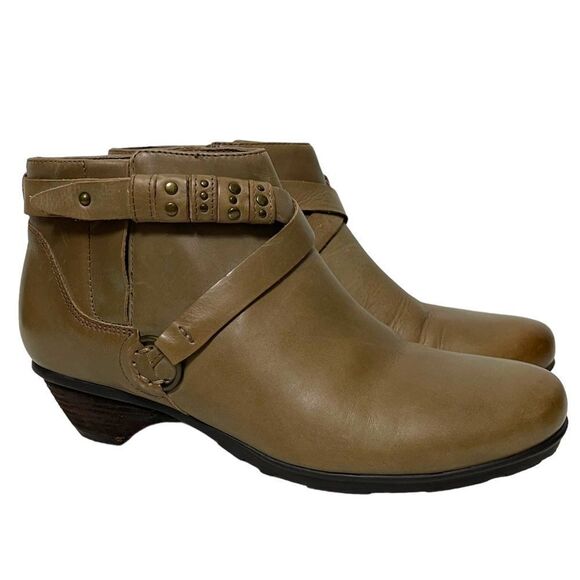 ABEO Nancy Leather Booties with Built-In Orthotic 7 Narrow - Picture 1 of 11